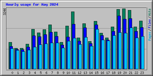 Hourly usage for May 2024