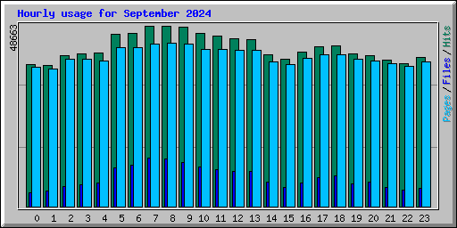 Hourly usage for September 2024