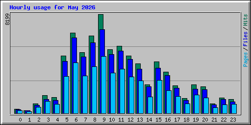 Hourly usage for May 2026