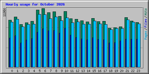 Hourly usage for October 2026